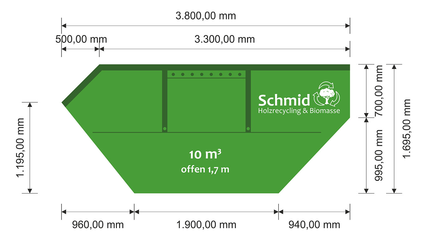 Container offen 10 m³