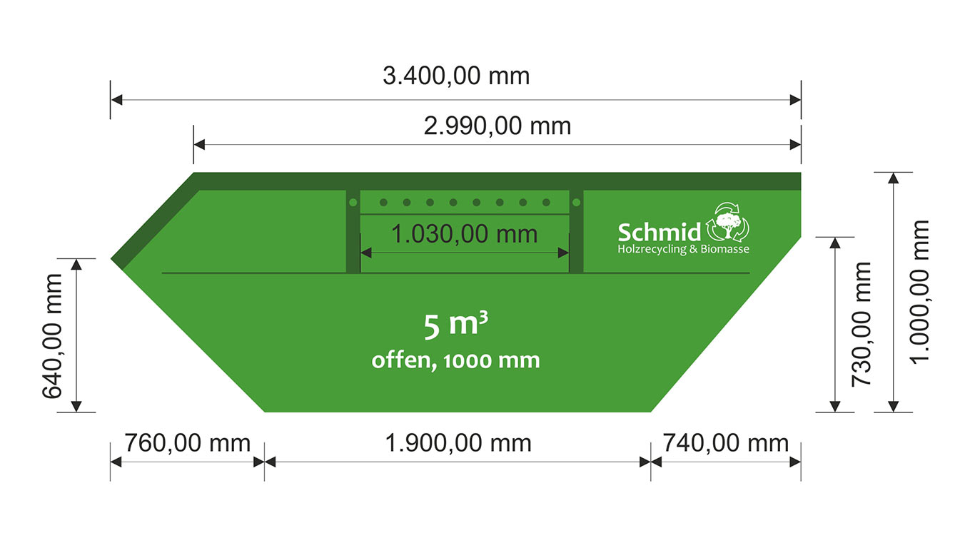 Container offen 5 m³